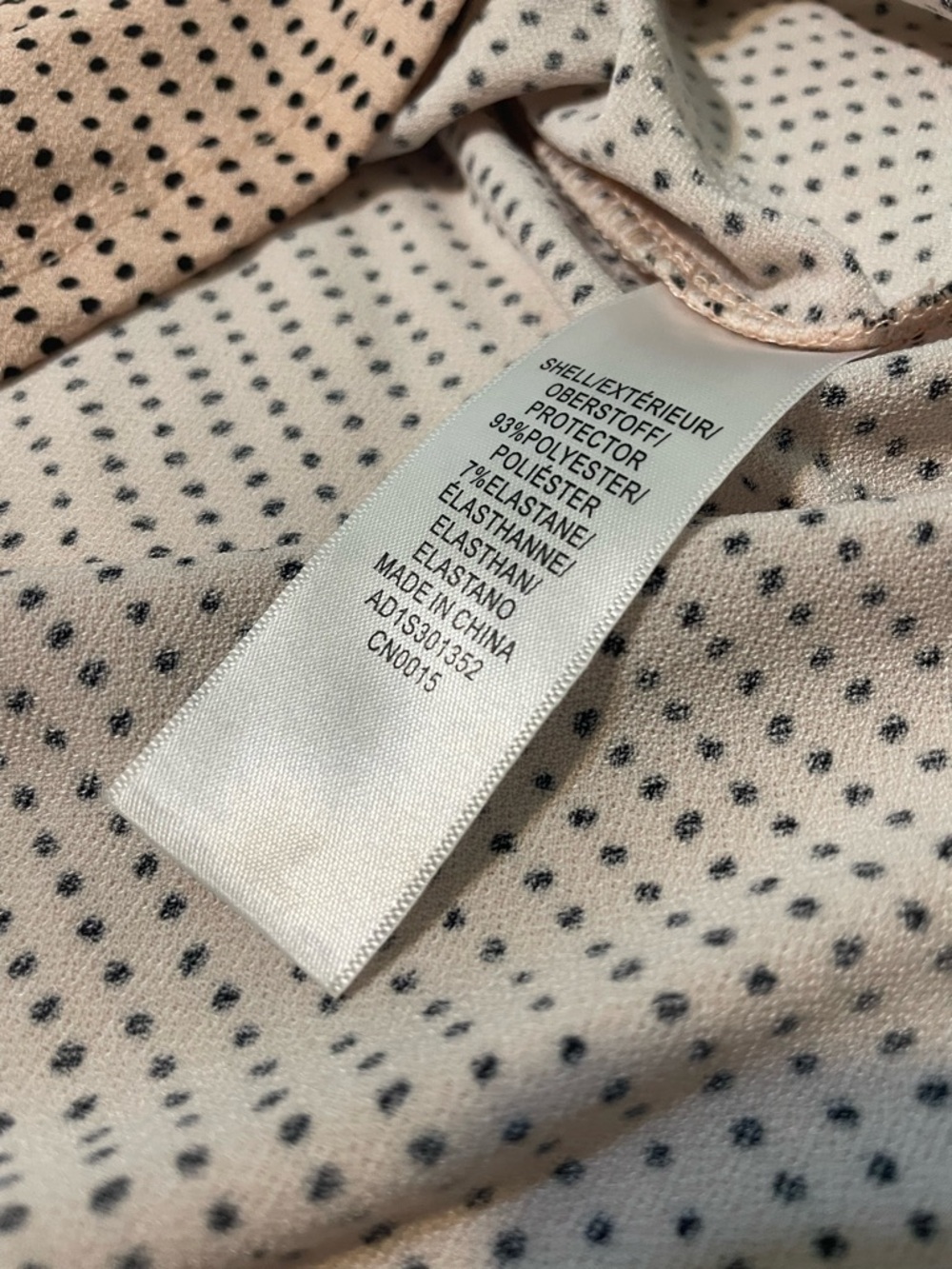 Adrianna Papell Blush Pink Polka Dot Sleeveless Top - Picture 5 of 6